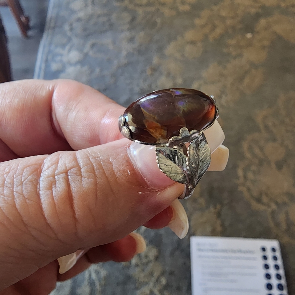 Natural Polychrome Jasper Ring - image 2